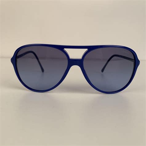 Chanel Blue Acetate Aviator Sunglasses Mod 5287 A Small Logo